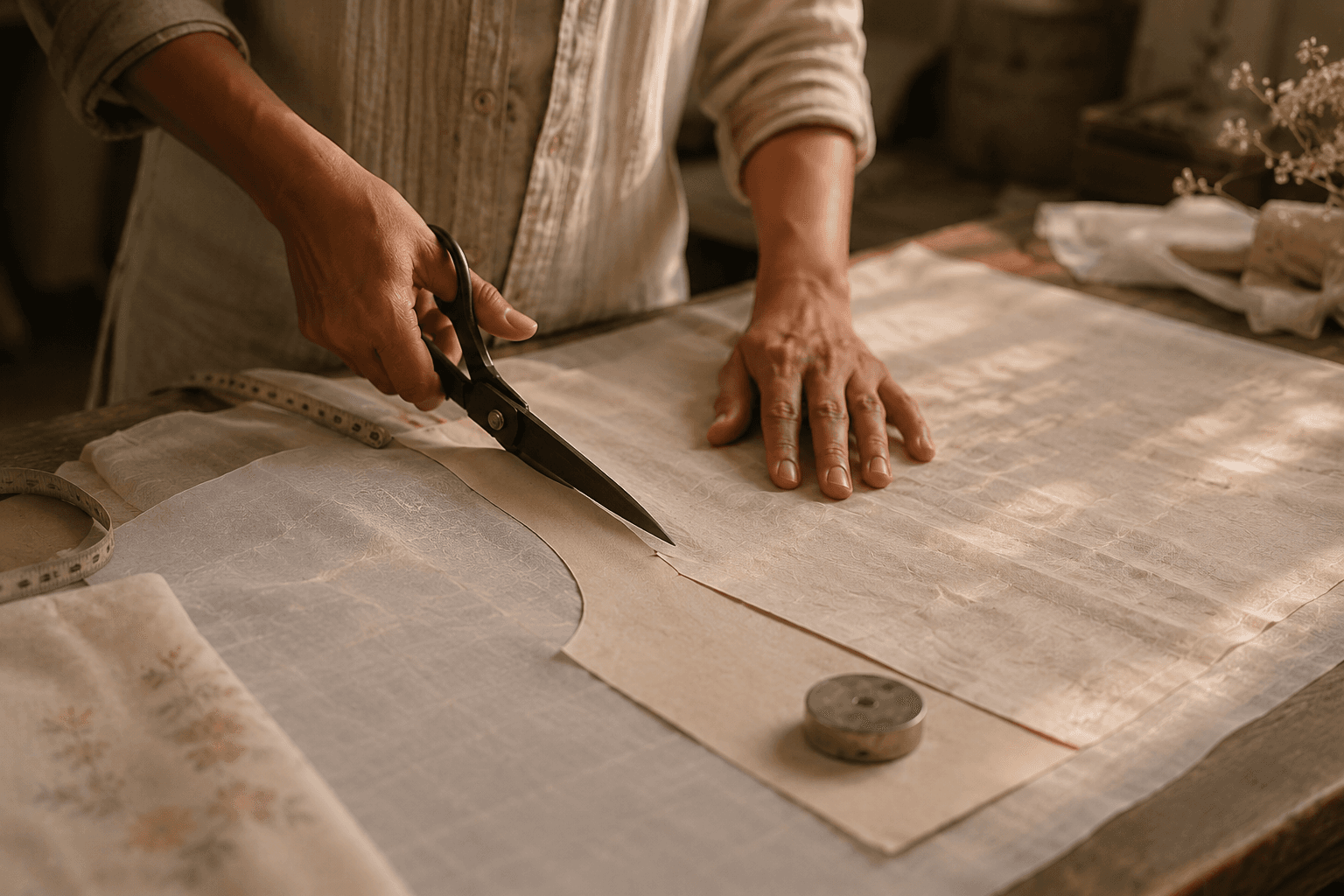 Leaf and Loom made-to-order clothing in natural light
