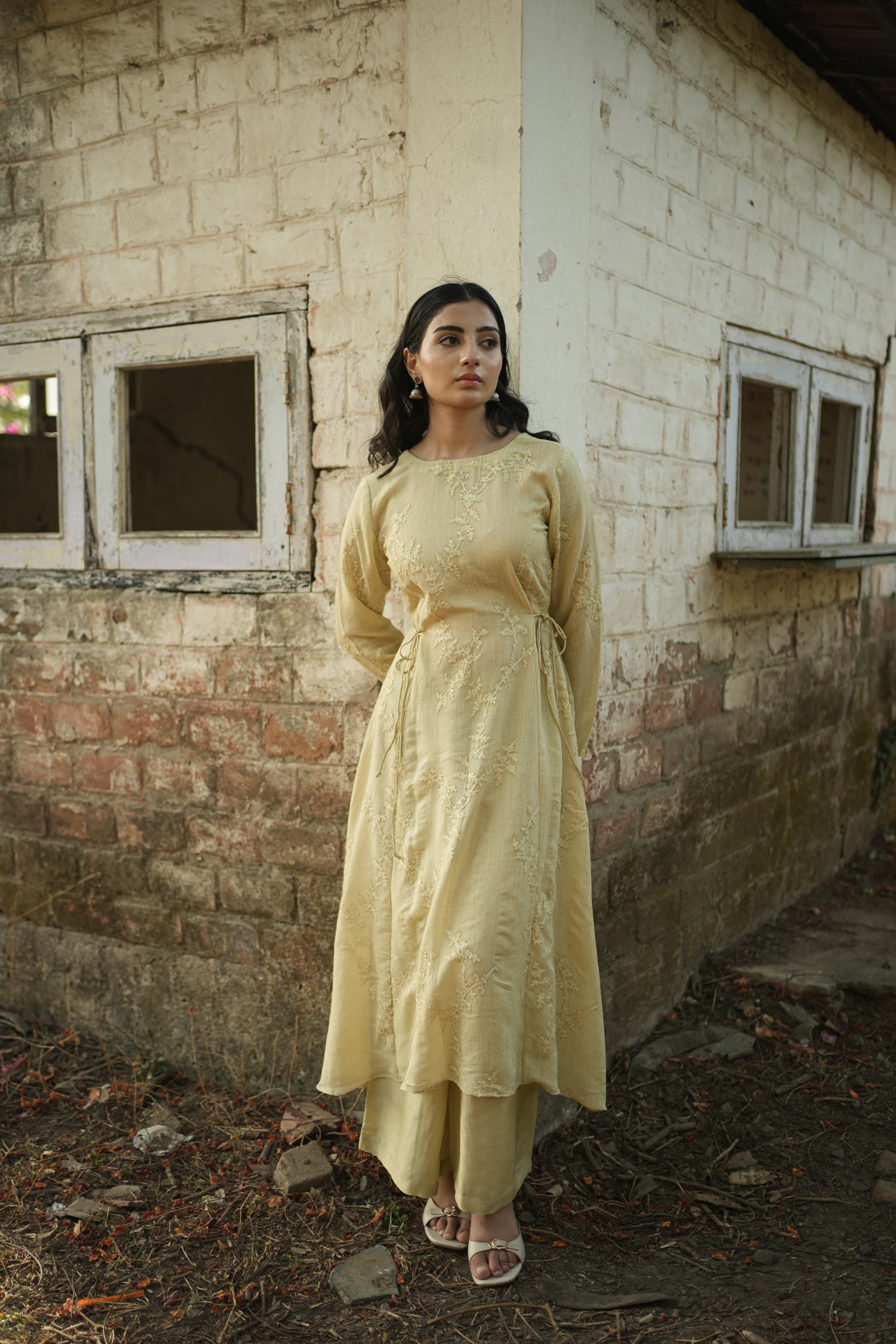 Leaf and Loom editorial campaign photograph from the Botanist lookbook.