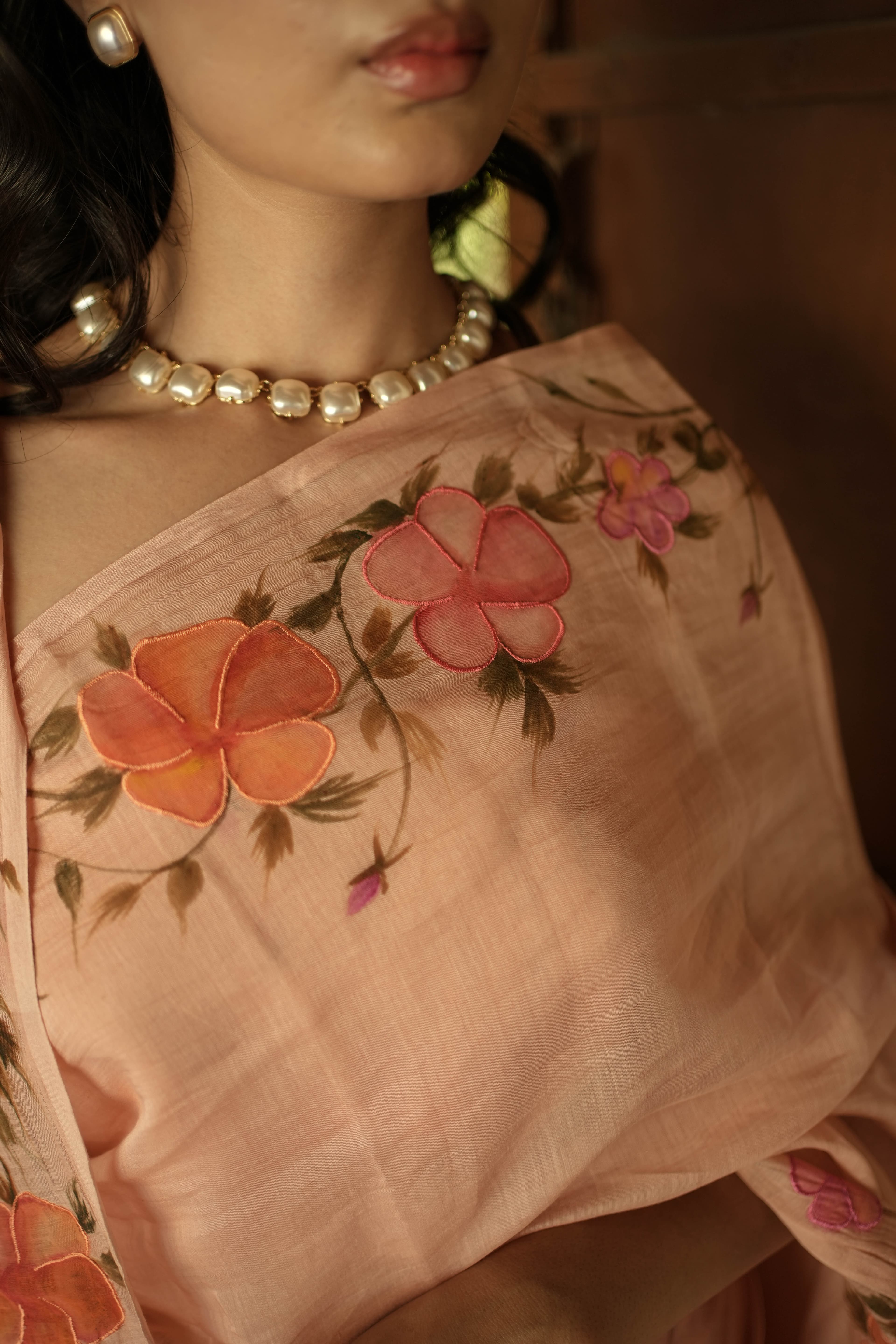 Dawn Rose Saree view 3